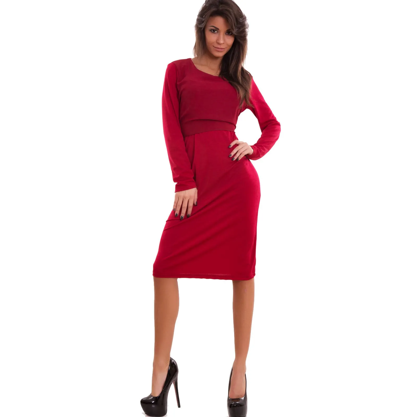 Vestito donna abito tubino AS-1356