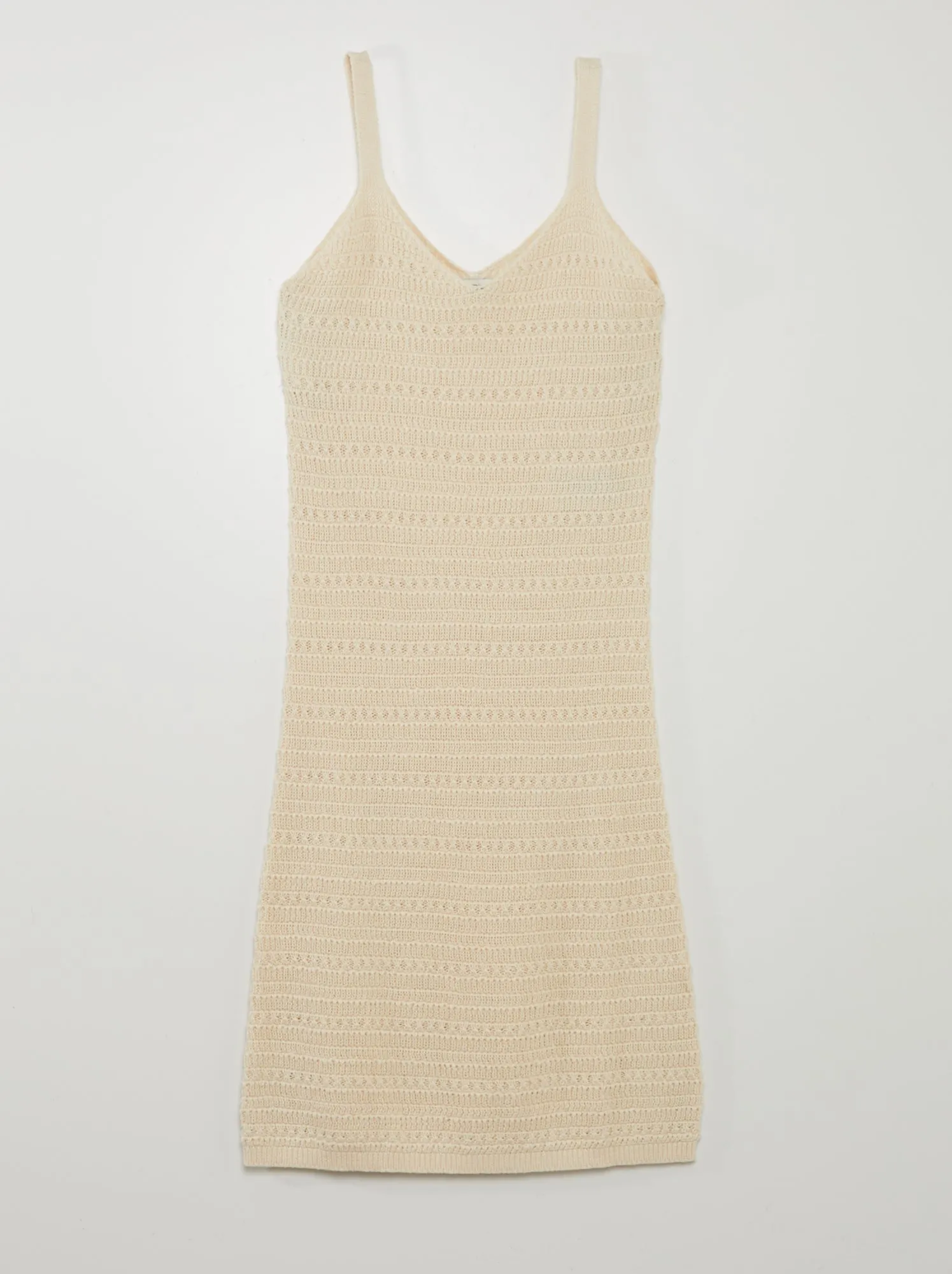 Vestito in maglia lavorato all'uncinetto 'JDY' - BEIGE