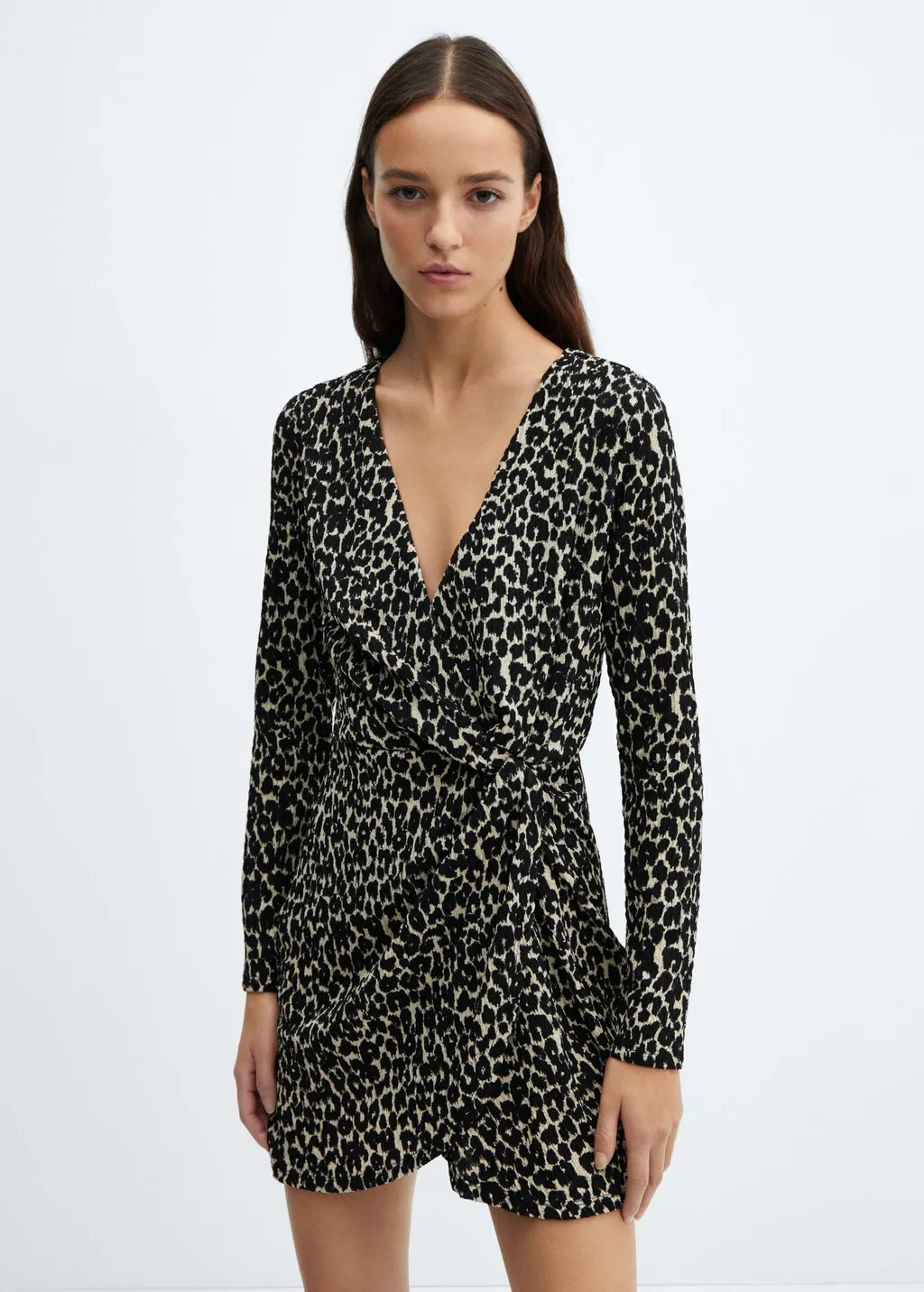 Vestito texture animal print