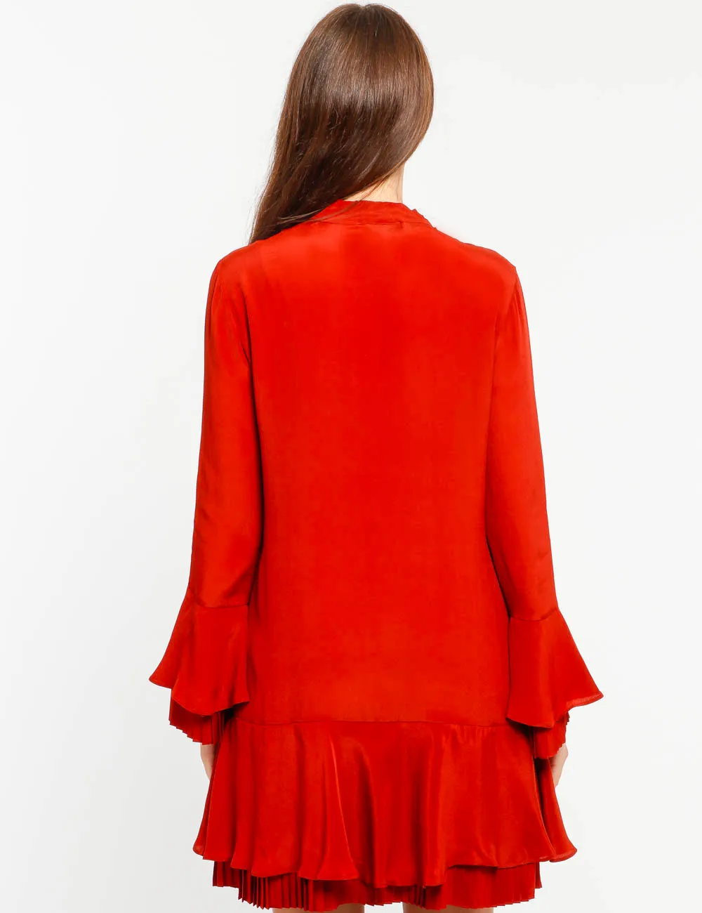 Vestito Twin Set con dettagli plissé