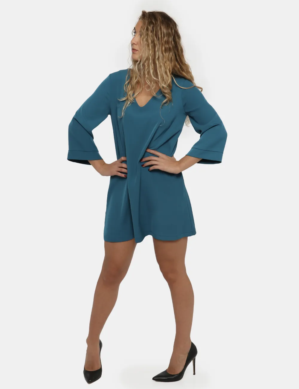 Vestito Vougue azzurro ottanio