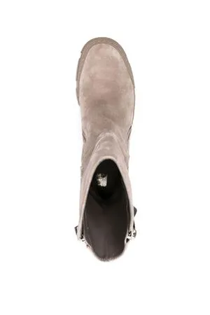 VIC MATIE' Calzature,Stivaletti Stivali Roccia in vitello scamosciato color taupe 