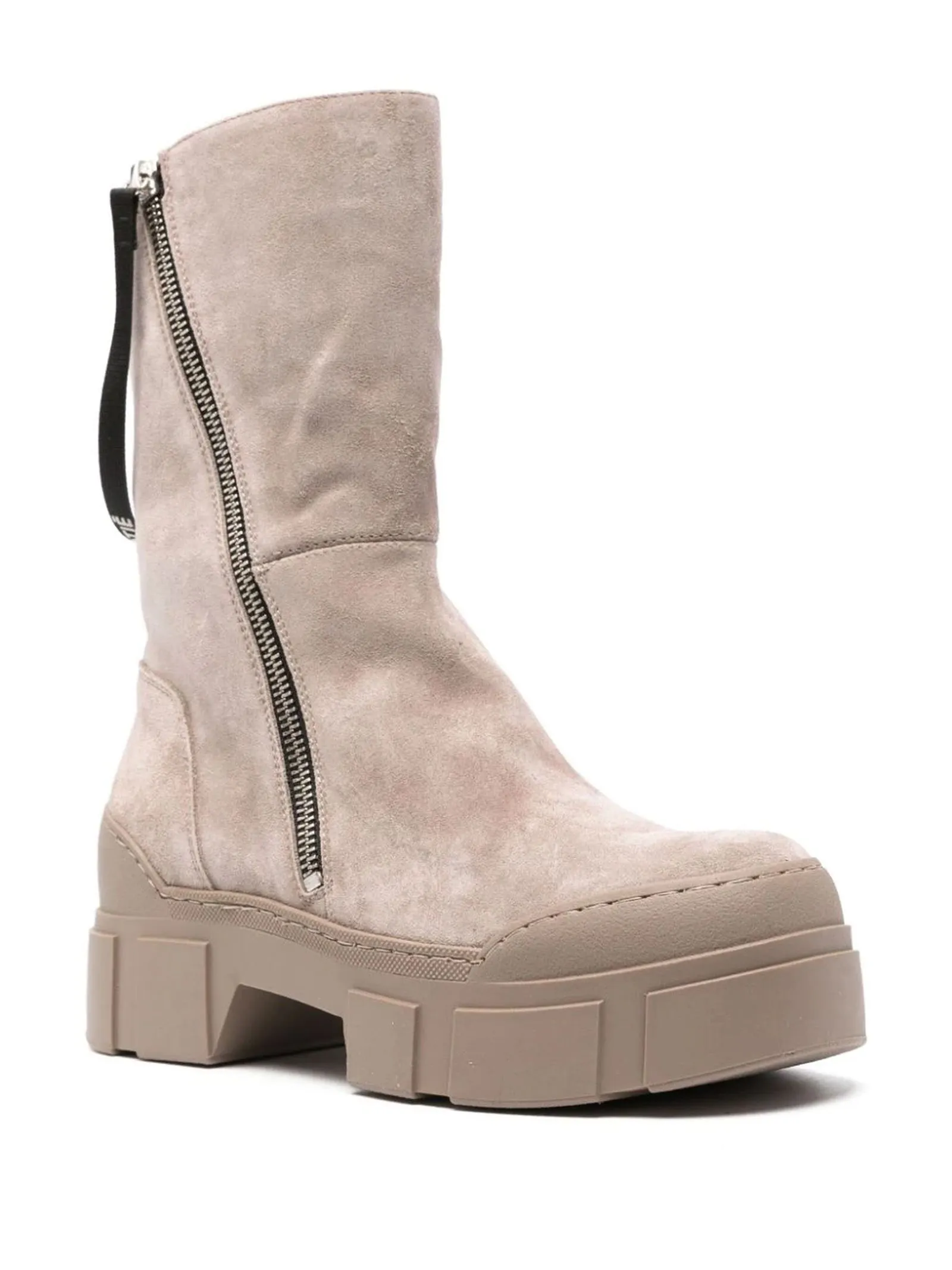 VIC MATIE' Calzature,Stivaletti Stivali Roccia in vitello scamosciato color taupe 