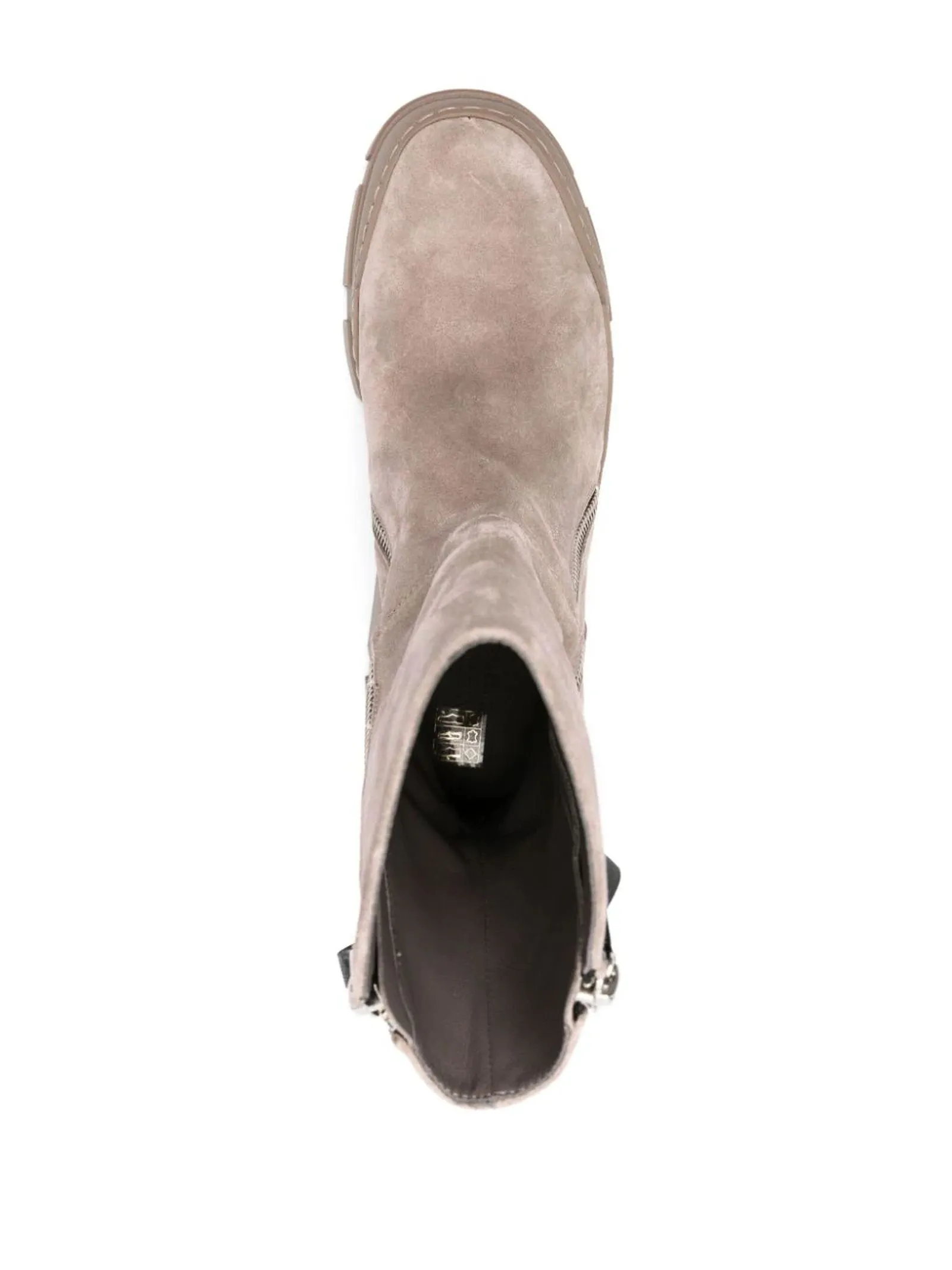 VIC MATIE' Calzature,Stivaletti Stivali Roccia in vitello scamosciato color taupe 