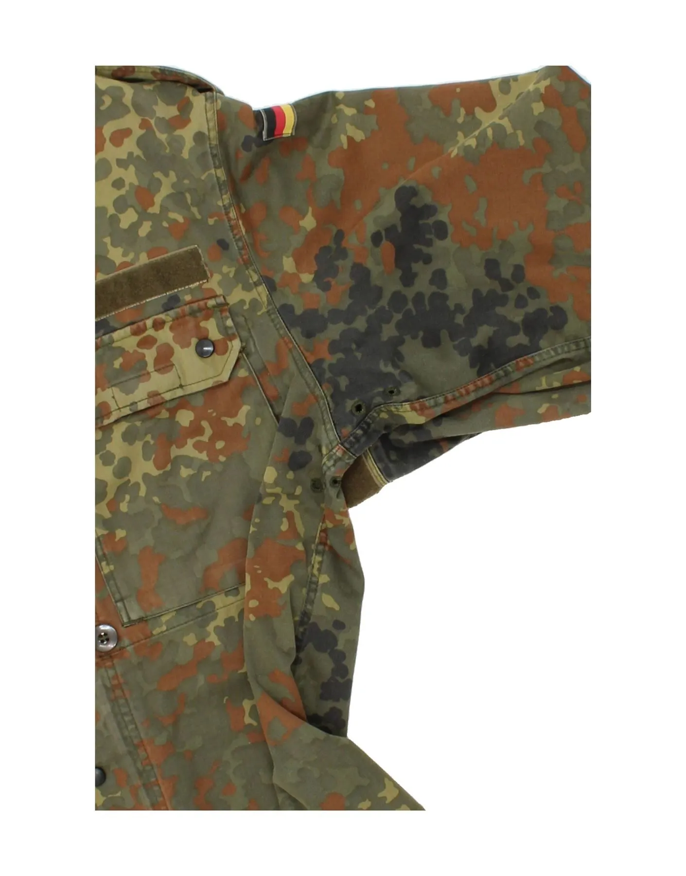 VINTAGE Mens Military Jacket UK 38 Medium Khaki Camouflage