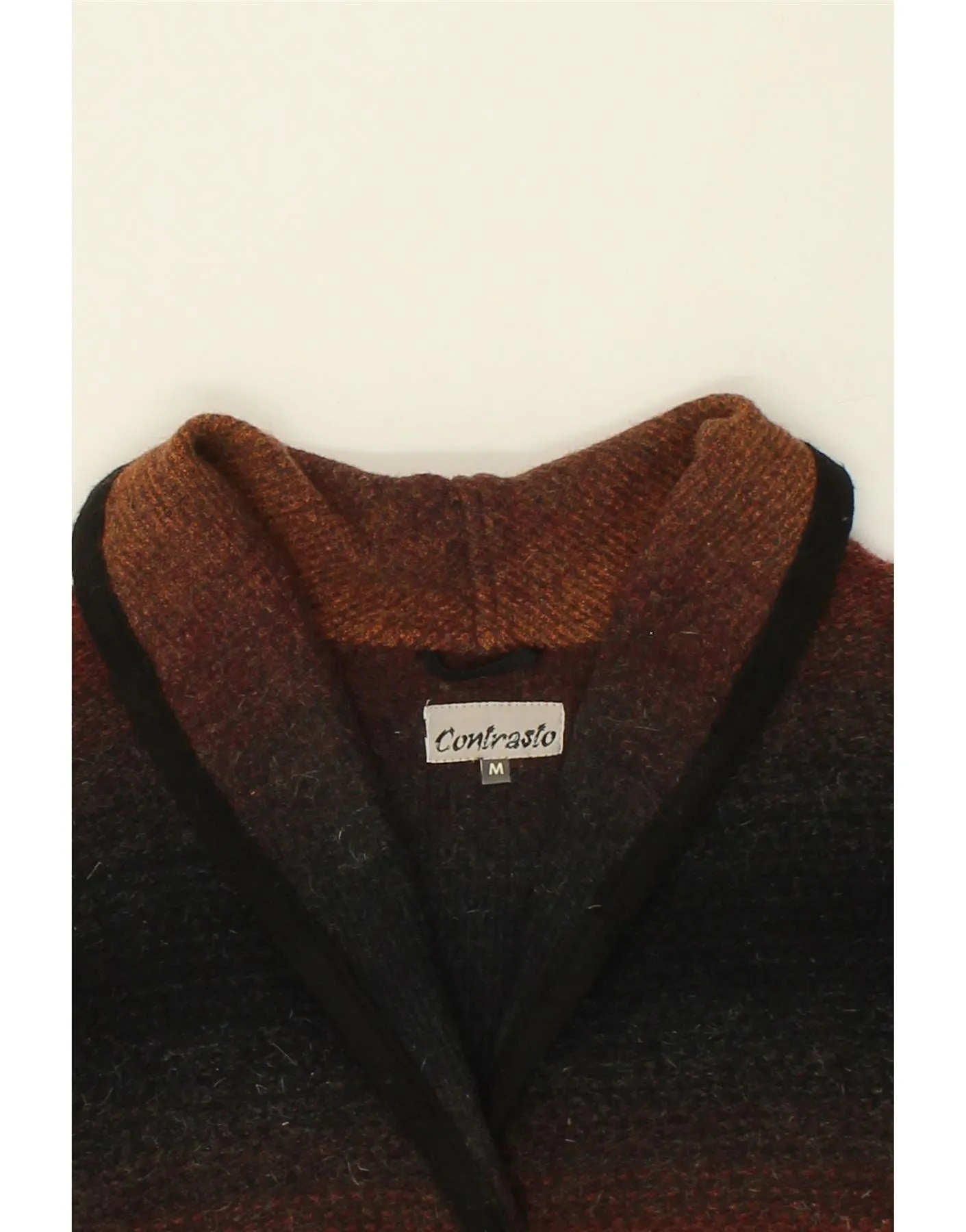 VINTAGE Womens 4 Button Blazer Jacket UK 14 Medium Brown Colourblock
