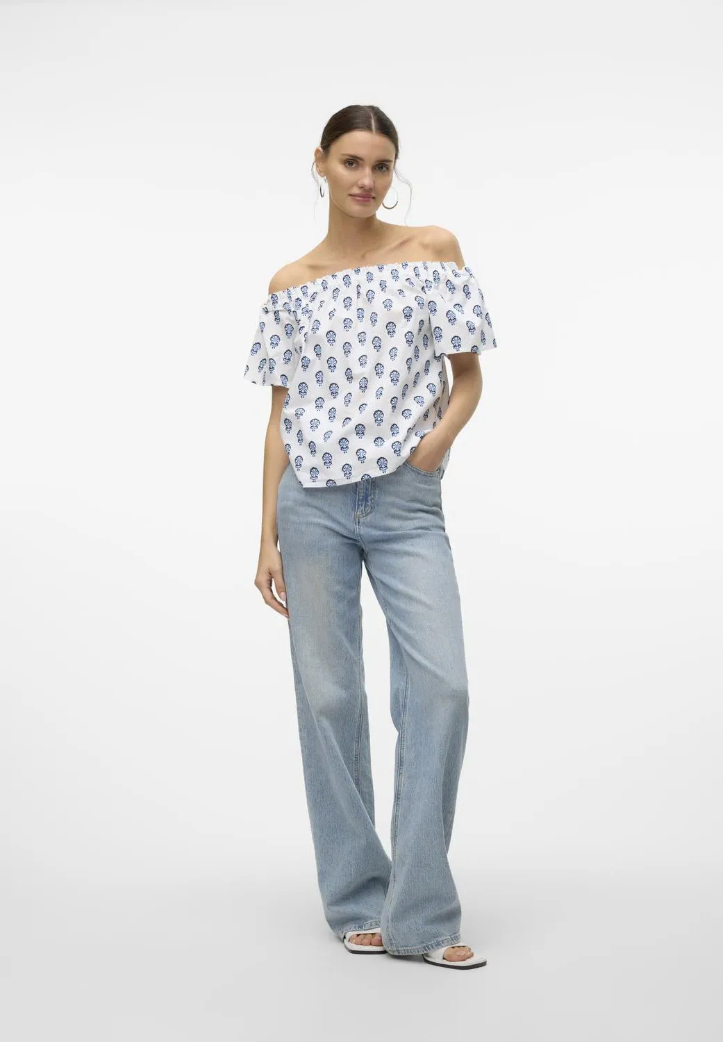 VMMYKONOS OFF SHOULDER - Camicetta