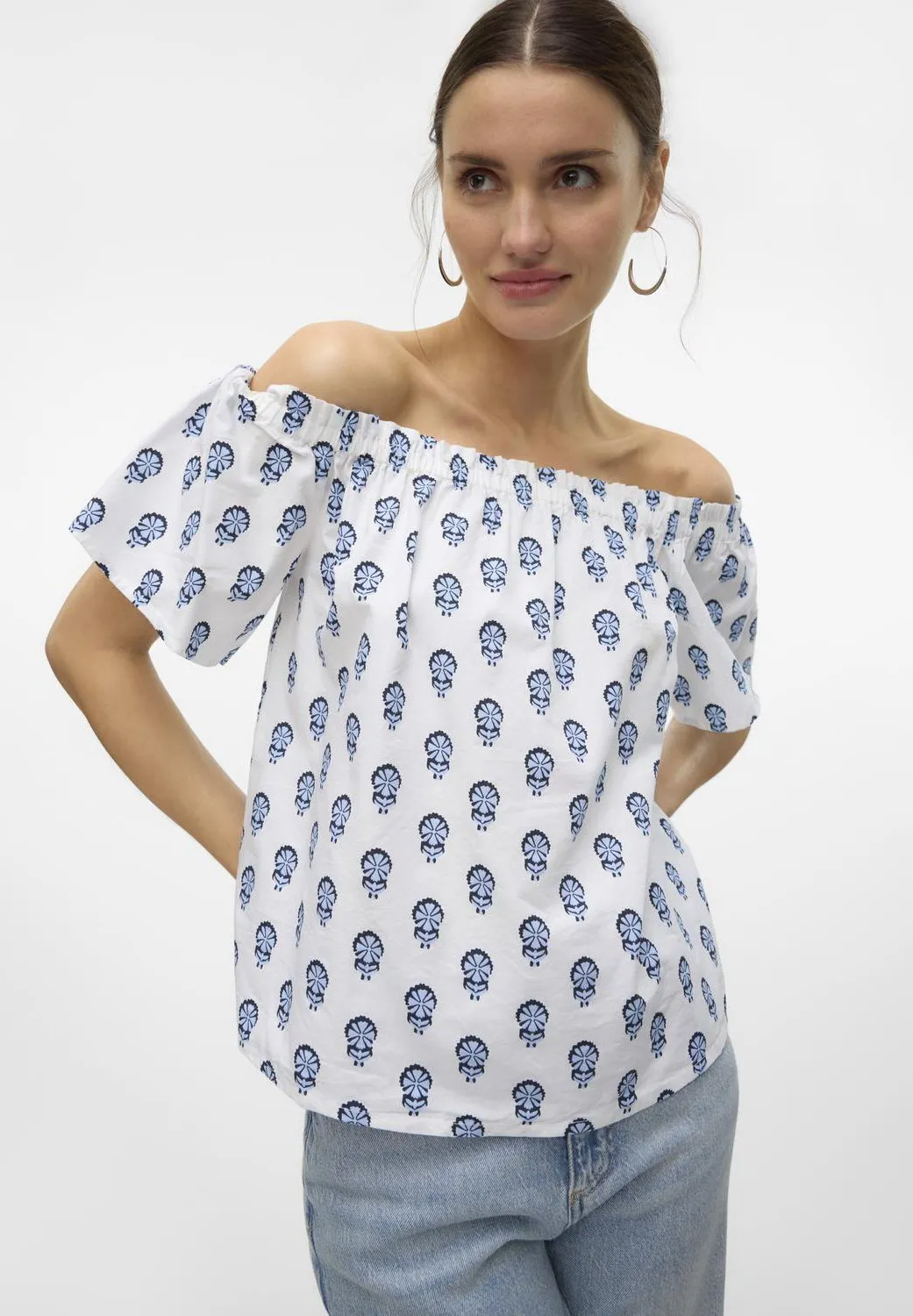 VMMYKONOS OFF SHOULDER - Camicetta
