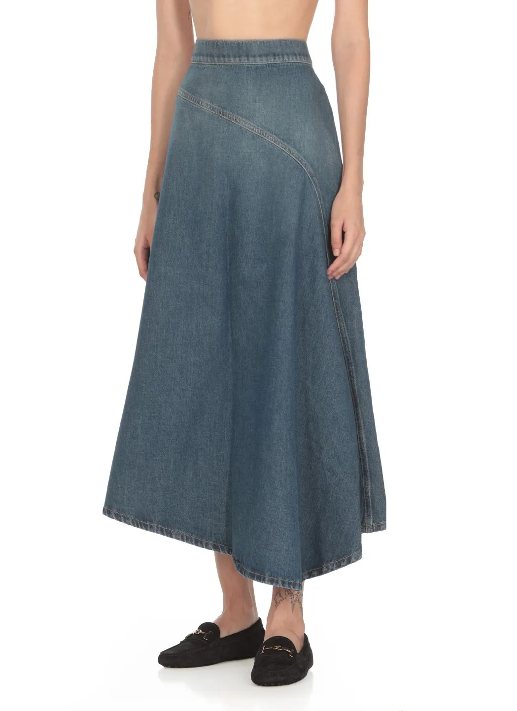  Weekend Max Mara Gonna lunga in denim 