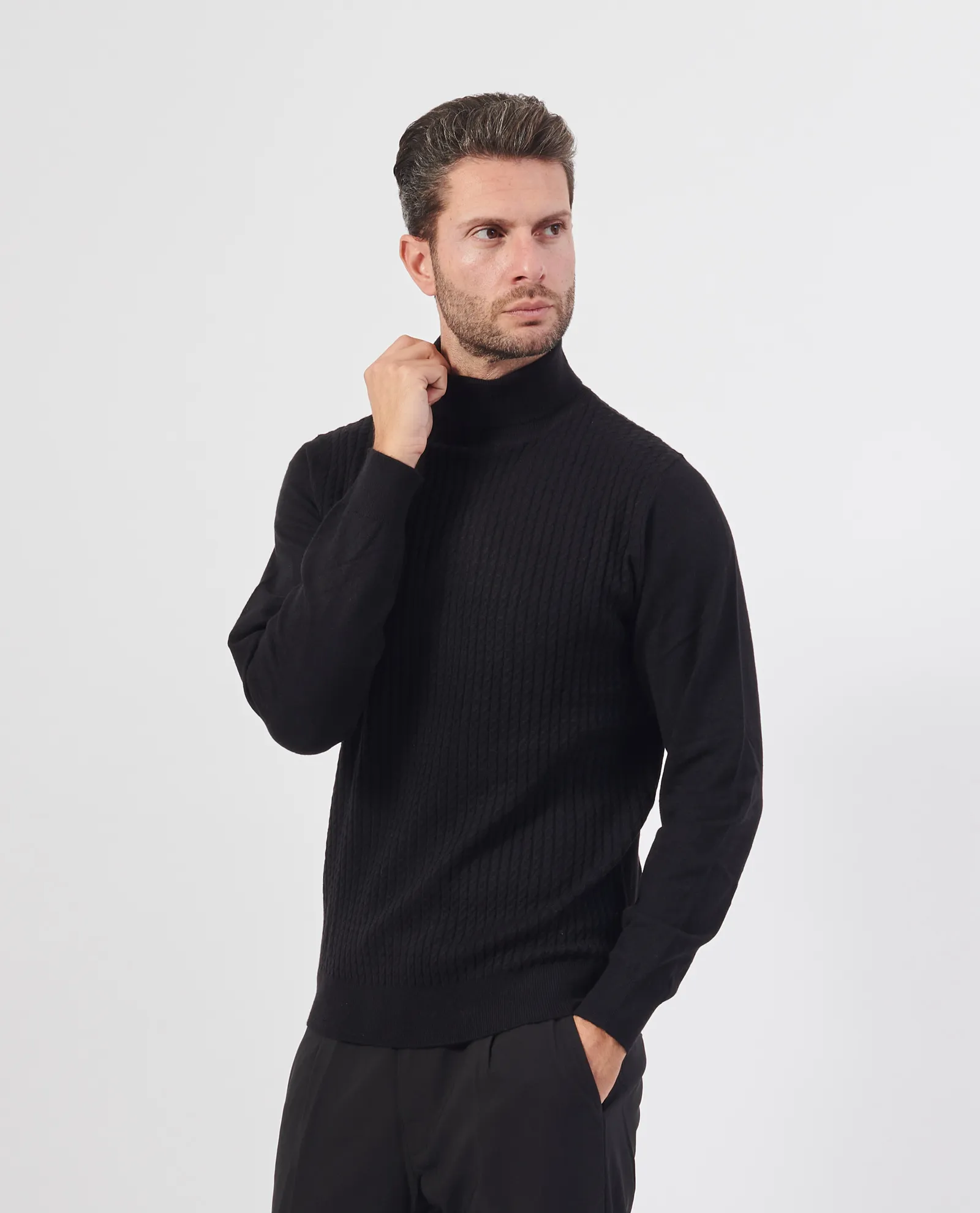 YES ZEE      Maglione a collo alto Yes Zee in misto lana