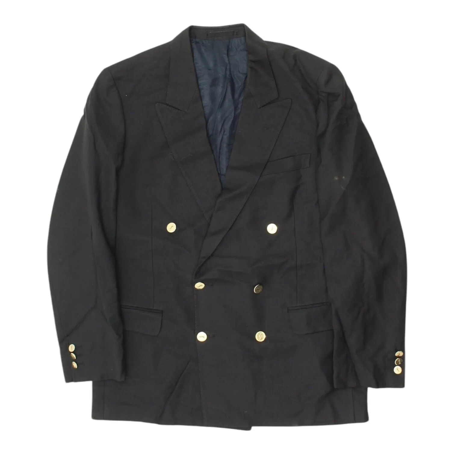 Yves Saint Laurent Mens Black Double Breasted Blazer Jacket | Vintage Designer