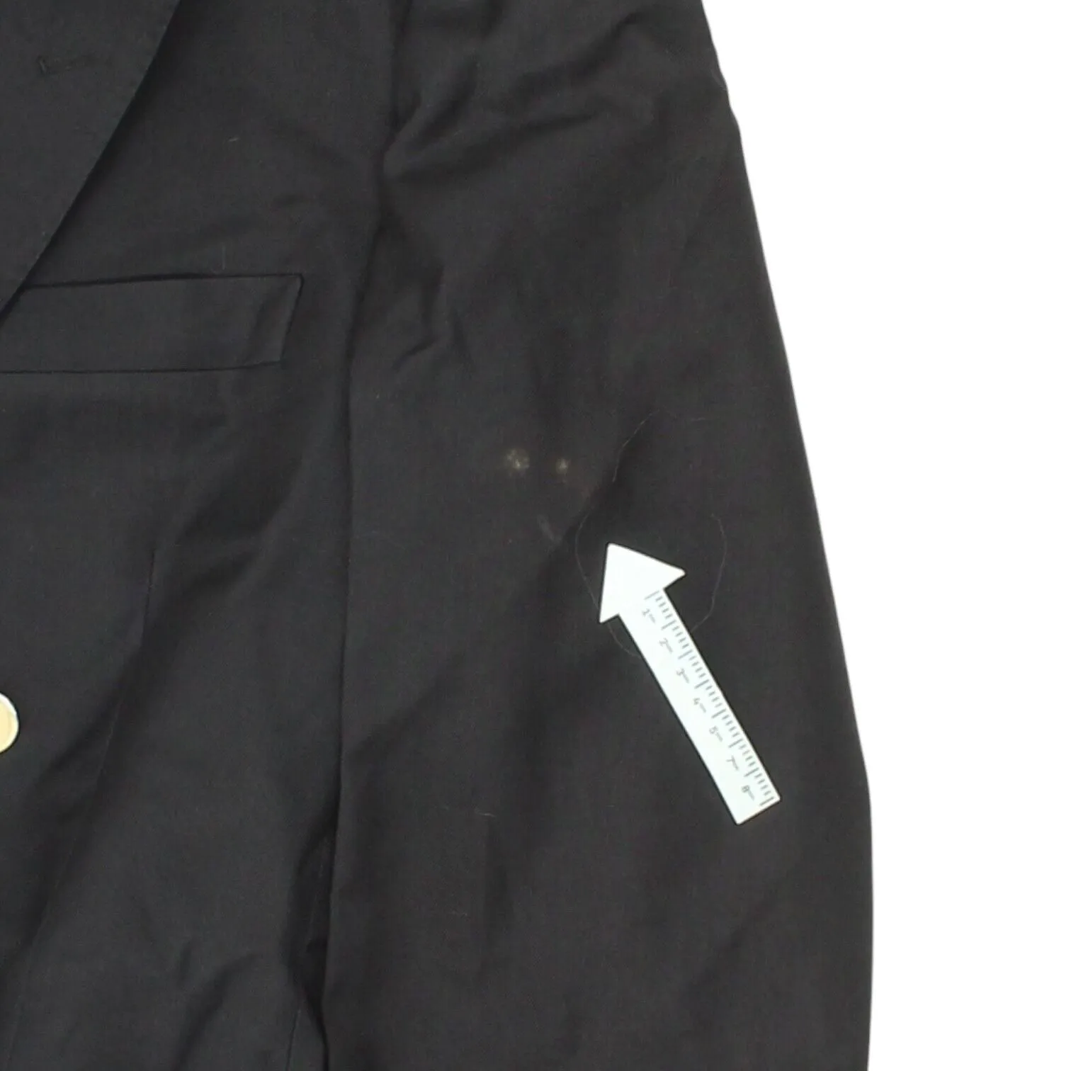Yves Saint Laurent Mens Black Double Breasted Blazer Jacket | Vintage Designer