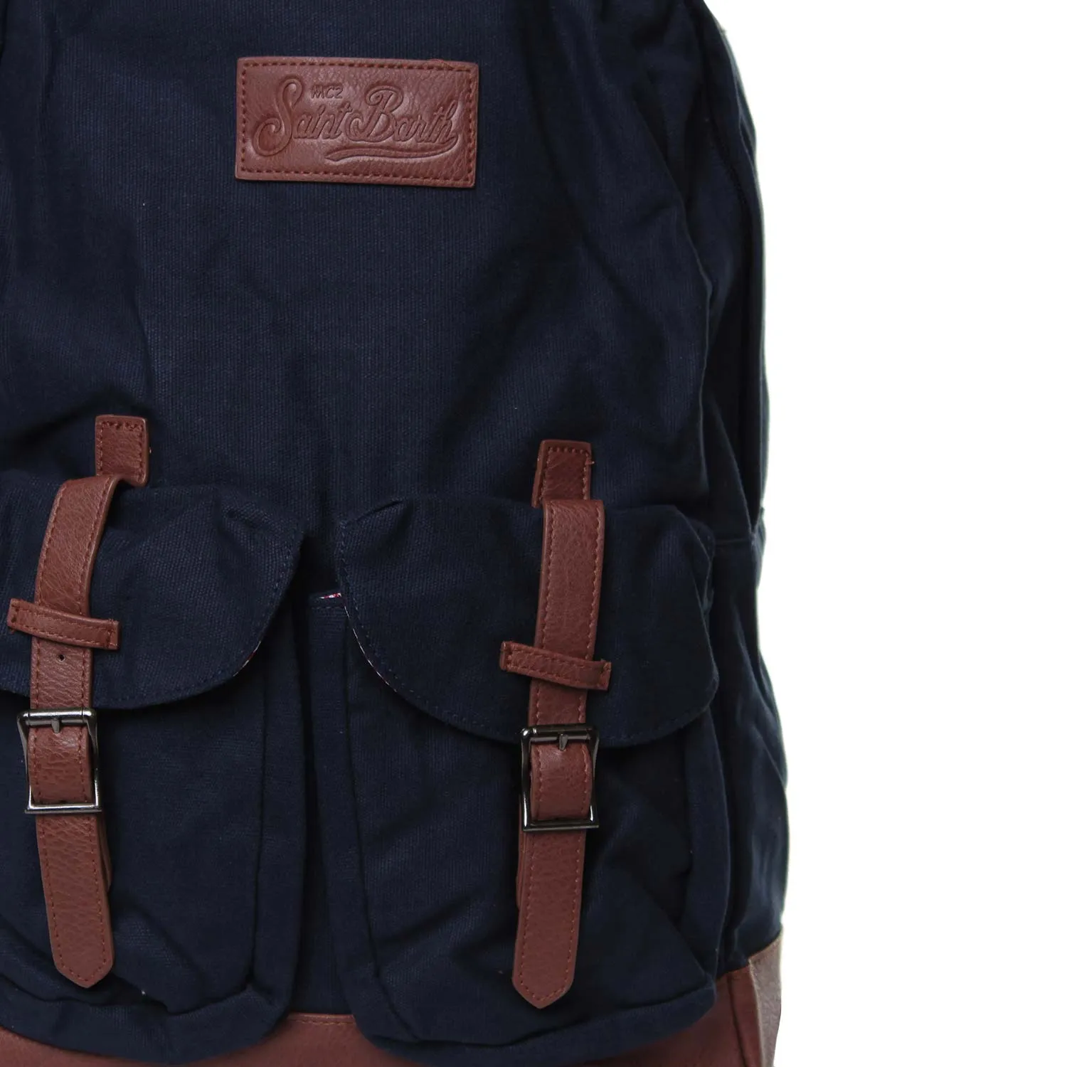 Zaino Blu Canvas Stone Washed