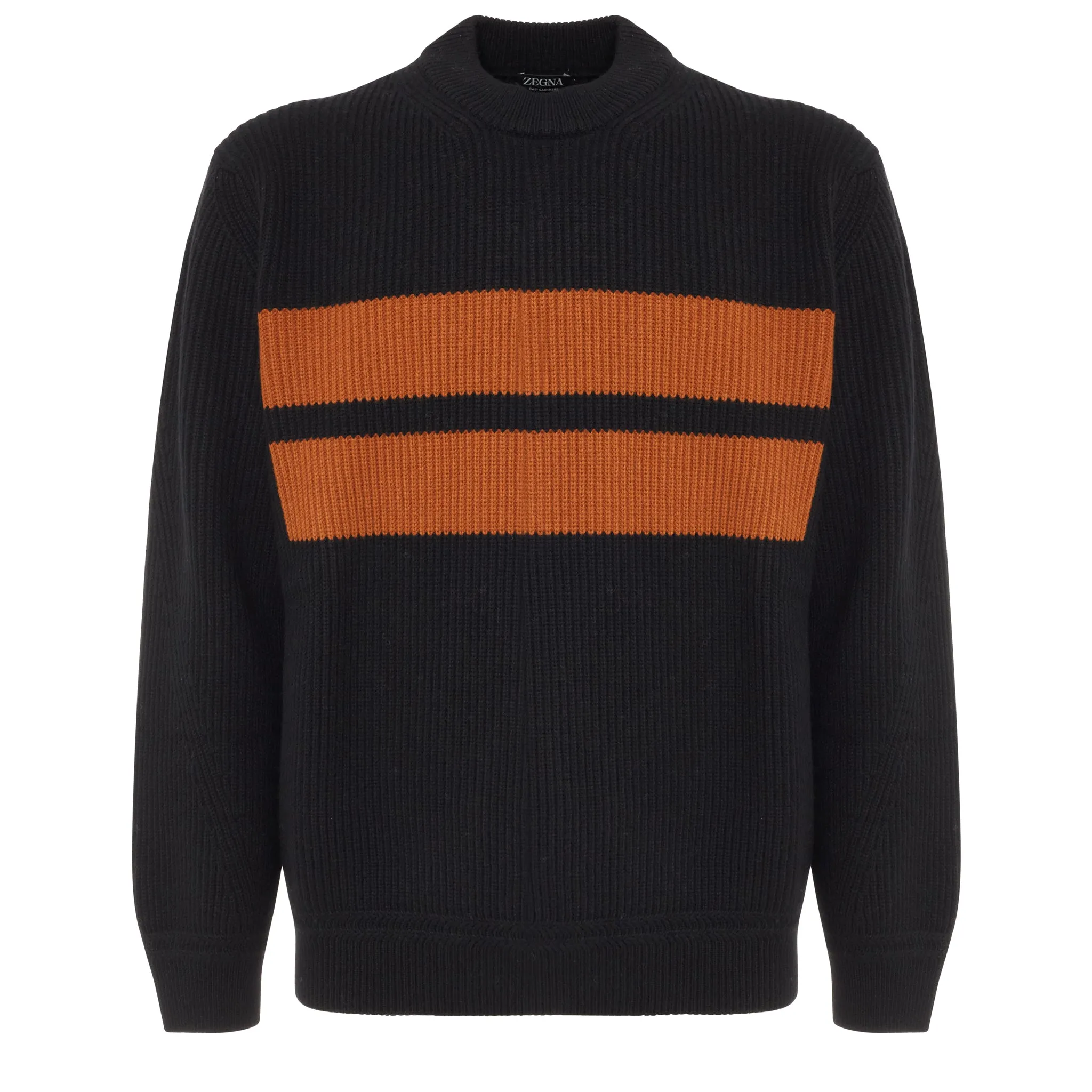 ZEGNA  Maglione in cashmere nero